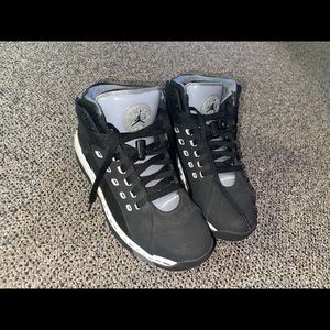 Men's Jordan nike olschool black/white/cool grey basketball shoe